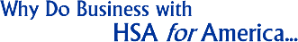 Why Do Business With HSA for America